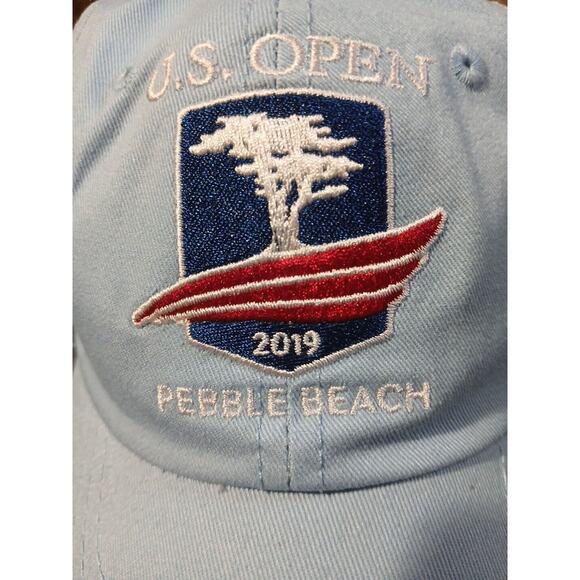 US Open Pebble Beach Golf Hat 2019 USGA Member Logo Baseball PGA Tour Strapback - Picture 2 of 5
